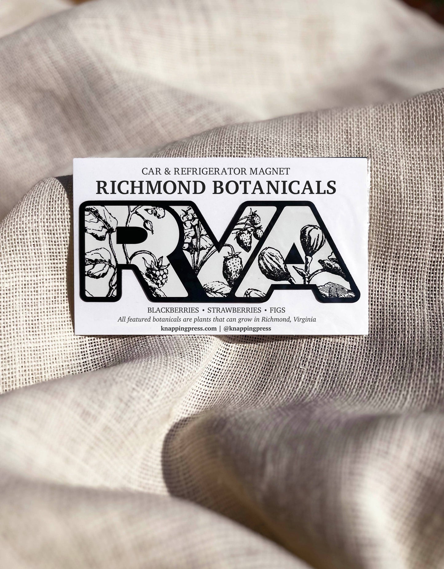RVA Botanicals Magnet | Car Decal & Refrigerator Magnet: Sticker