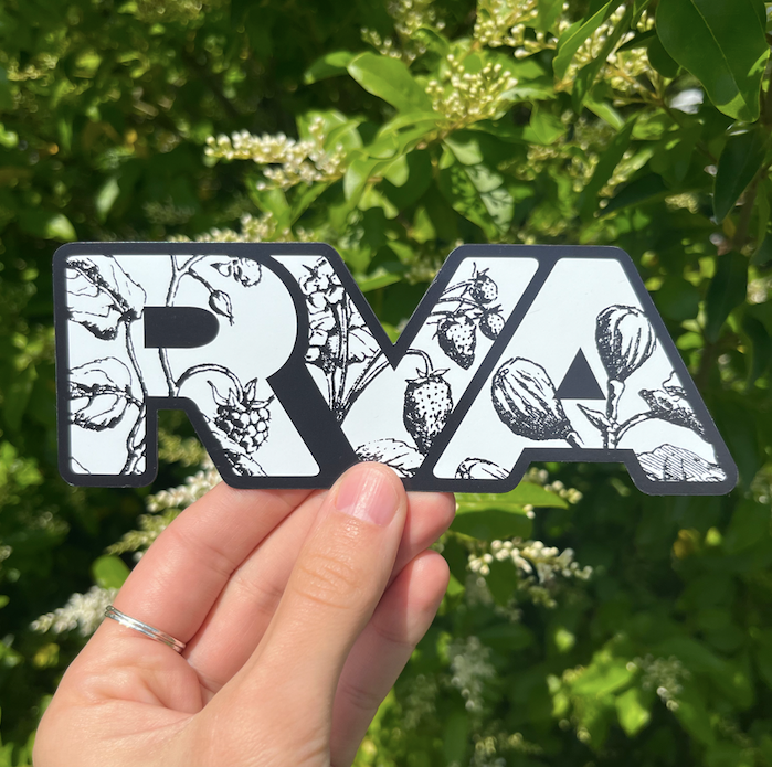 RVA Botanicals Magnet | Car Decal & Refrigerator Magnet: Sticker