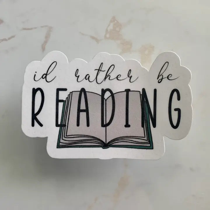 I’d Rather Be Reading Sticker