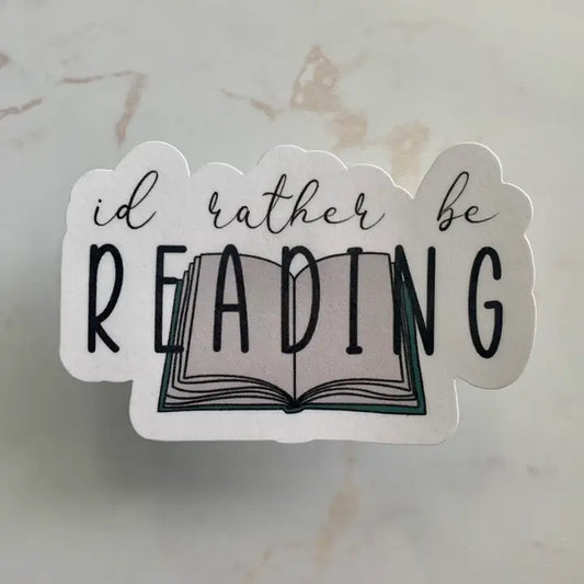 I’d Rather Be Reading Sticker