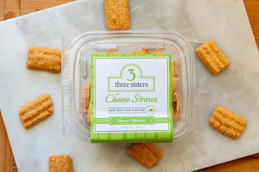 3 Sisters Cheese Straws 3oz Clam Shell