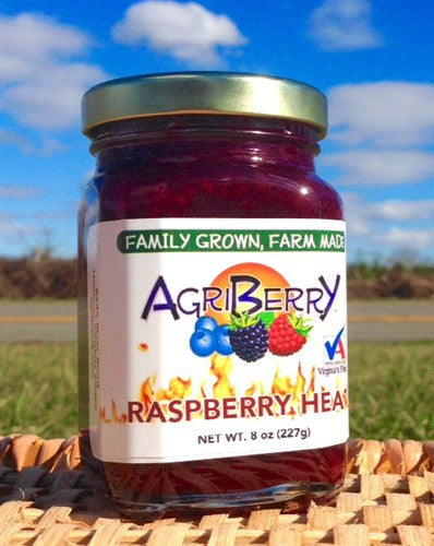 Agriberry Raspberry Heat Jam, 8oz Jar