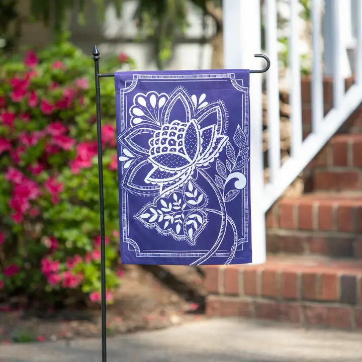 August Satin Garden Flag