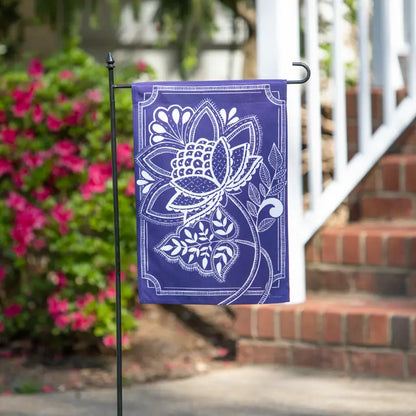 August Satin Garden Flag