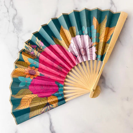 Florals Folding Hand Fan