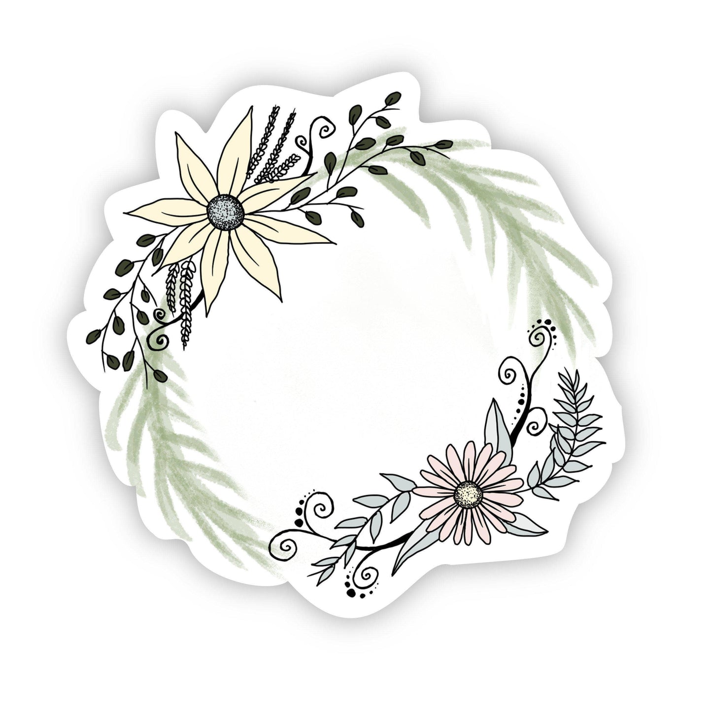 Floral Crown Sticker