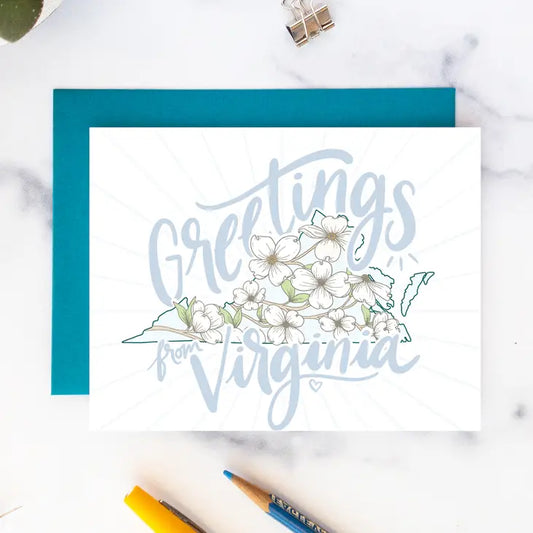 Boxed Set of 8 Cards - Greetings from Virginia