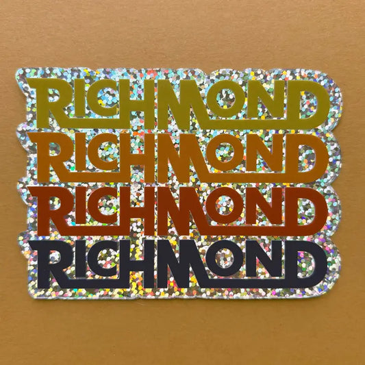 Richmond 4-Up Glitter Sticker