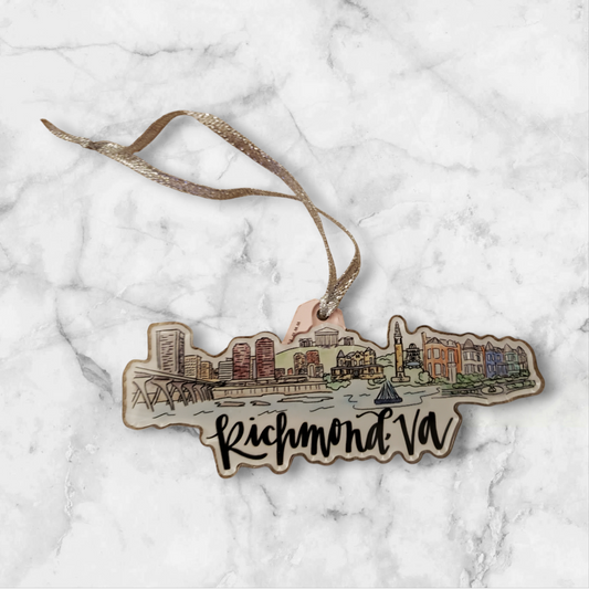 Richmond Acrylic Skyline Ornaments