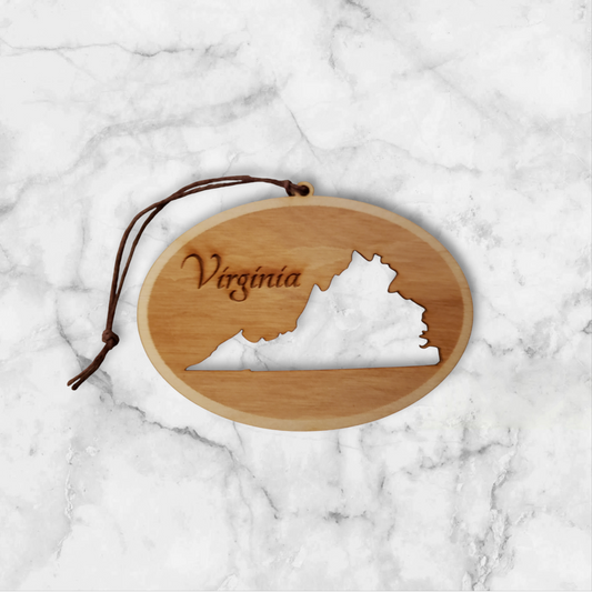 Virginia State Cut Out Ornament