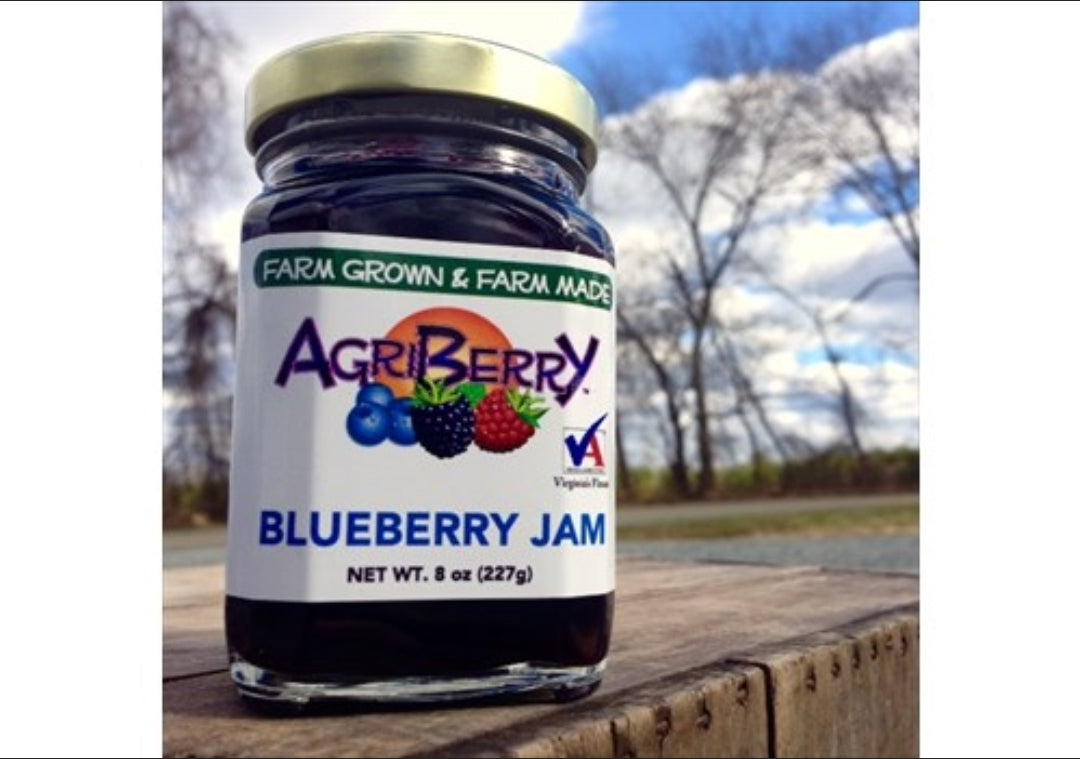 AgriBerry Blueberry Jam 8 oz. Jar