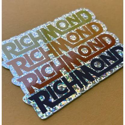 Richmond 4-Up Glitter Sticker