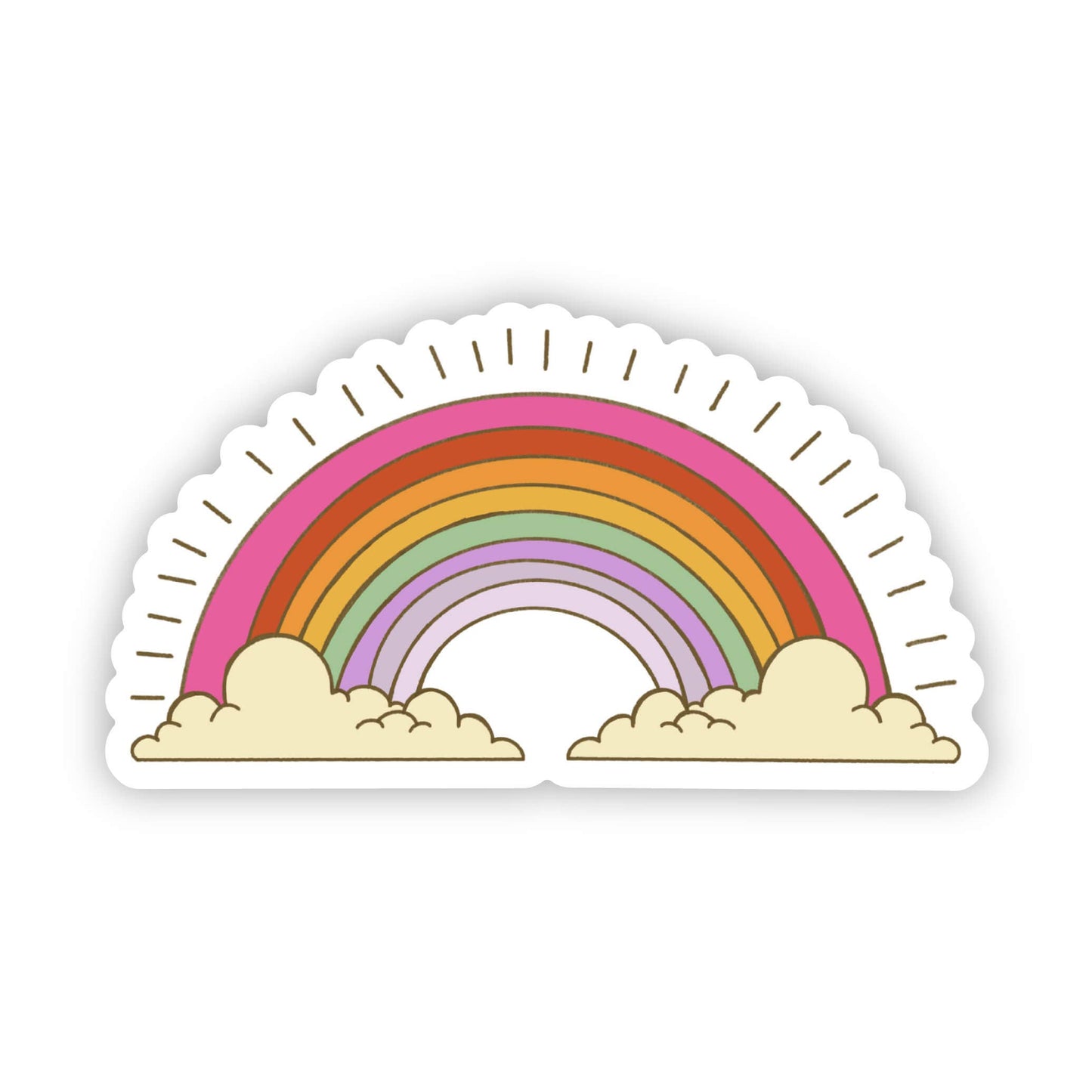 Retro Rainbow Sticker