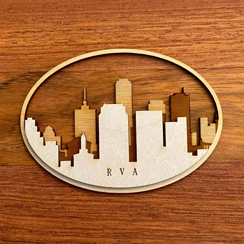 Richmond, VA Skyline Magnet