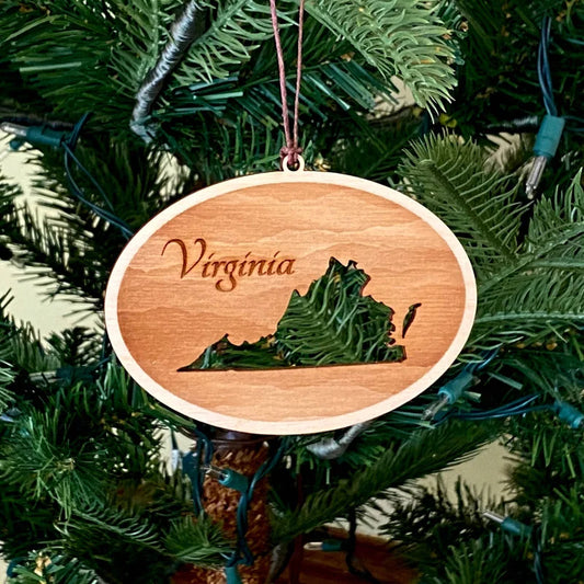 Virginia State Cut Out Ornament